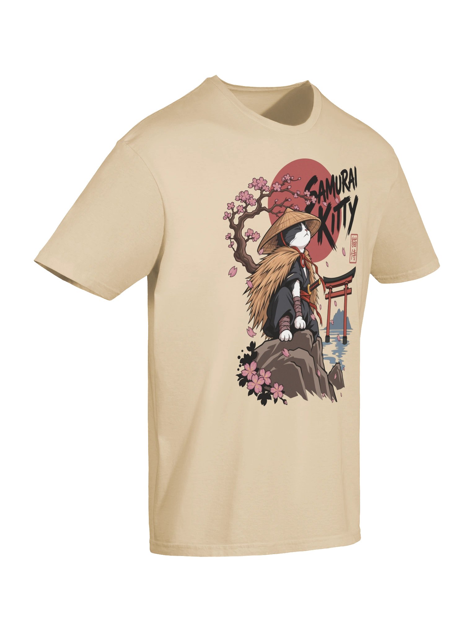 Samurai Kitty Tuxedo Cat Shirt product image (17)