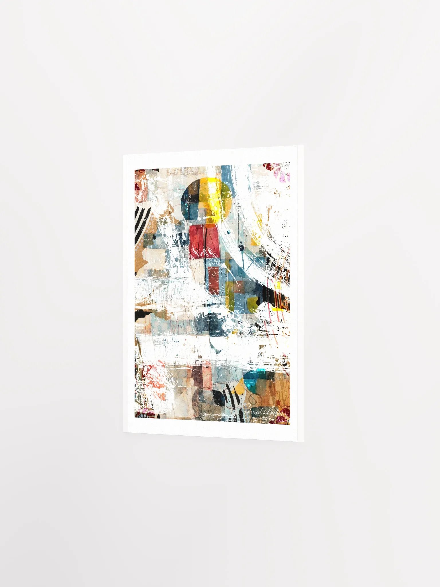 'Through the Storm' by Edward Martin: Mixed Media Collage Print product image (3)