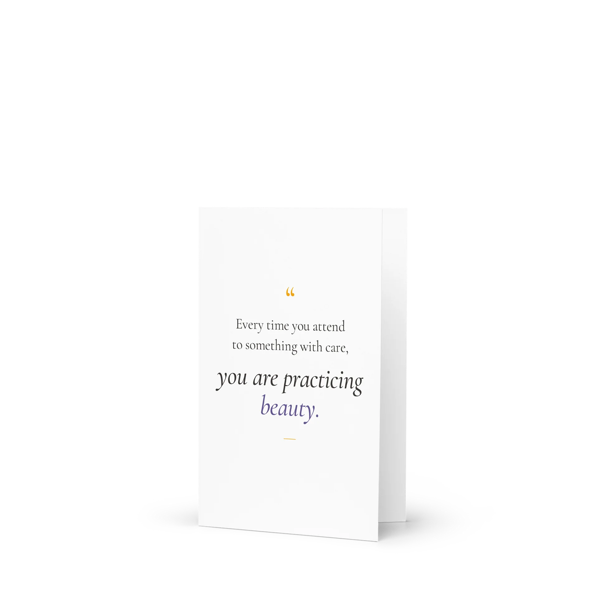 Practicing Beauty Quote Greeting Card product image (1)