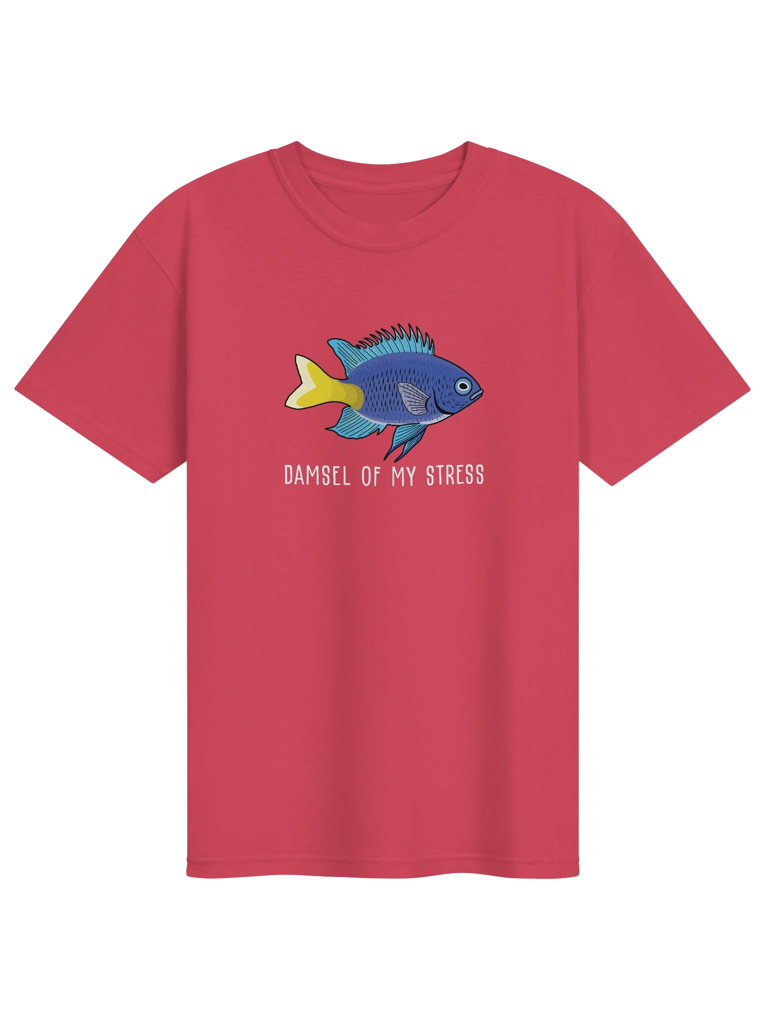 Damsel of My Stress Yellowtail Damsel T-Shirt for Reef Aquarium Lovers product image (5)