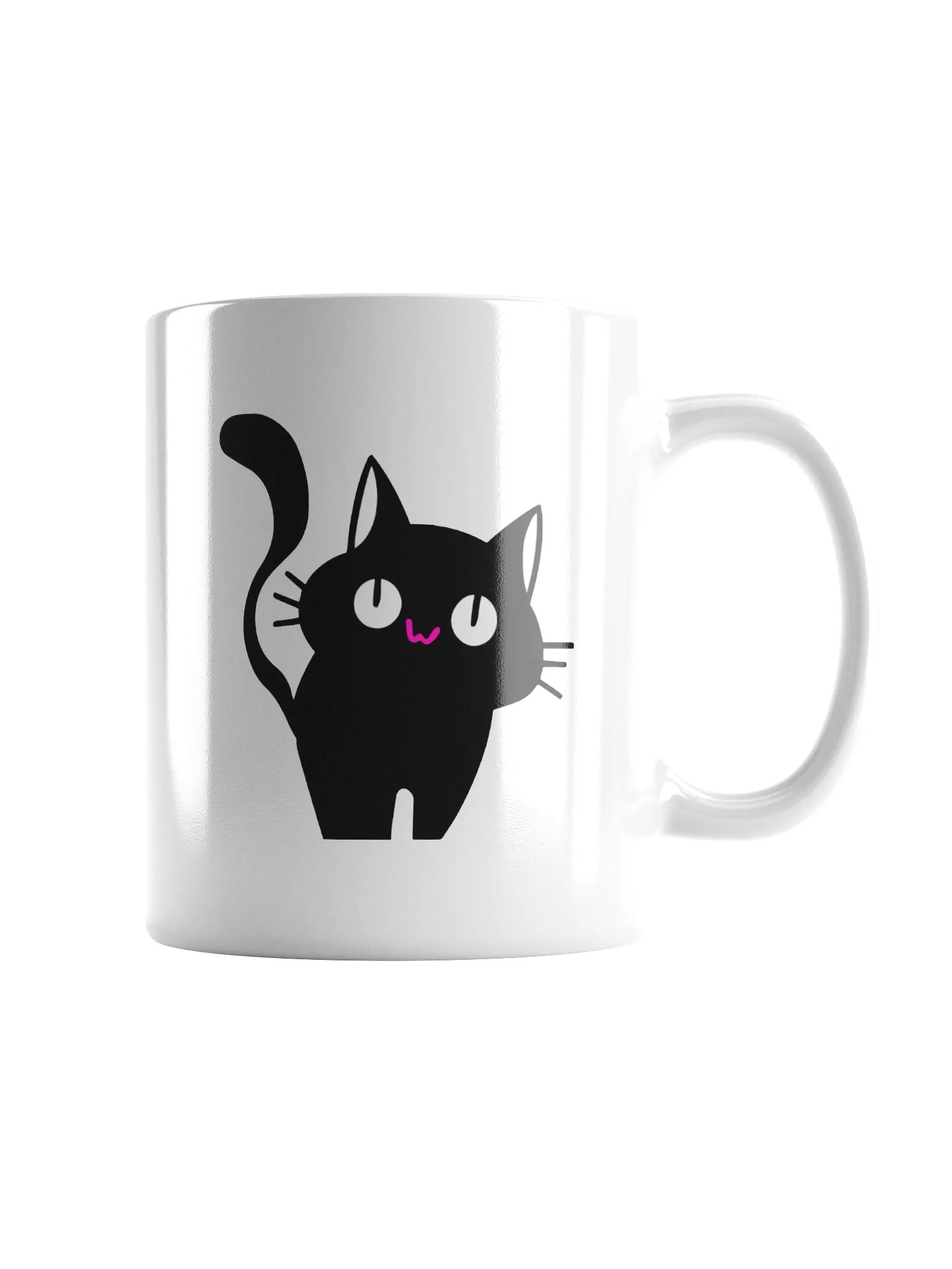 Double Sided Cat Butt White Ceramic Coffee Mug product image (2)