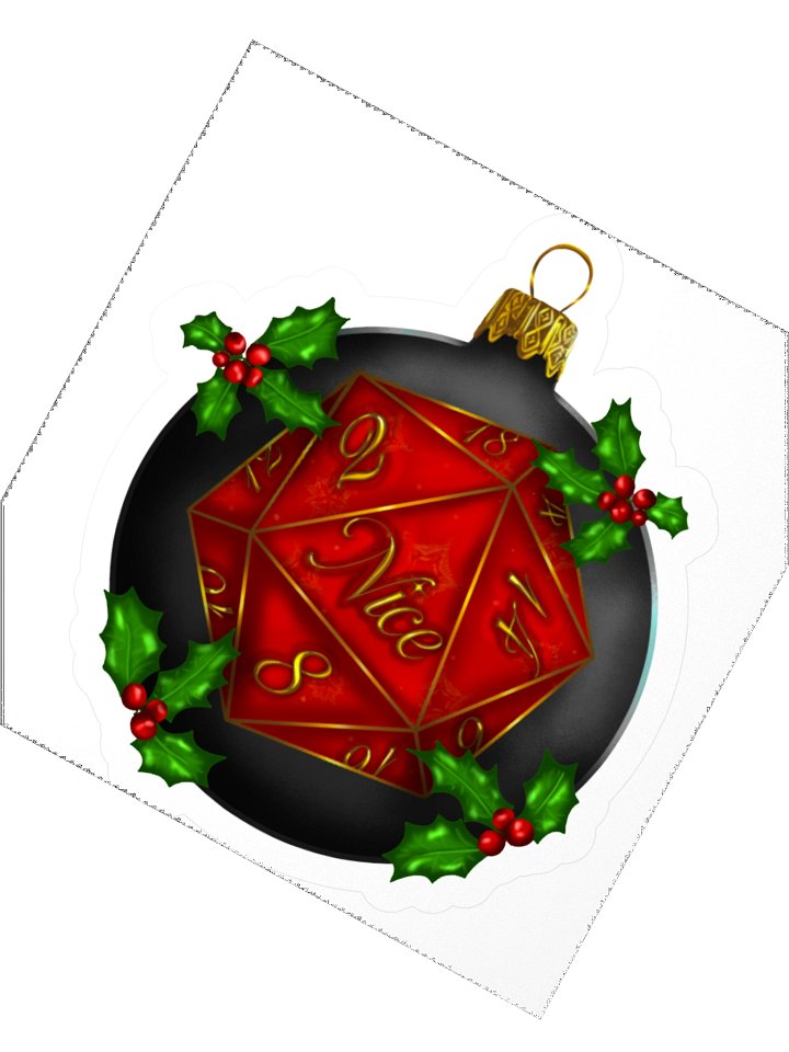 Nice D20 Ornament Sticker product image (6)
