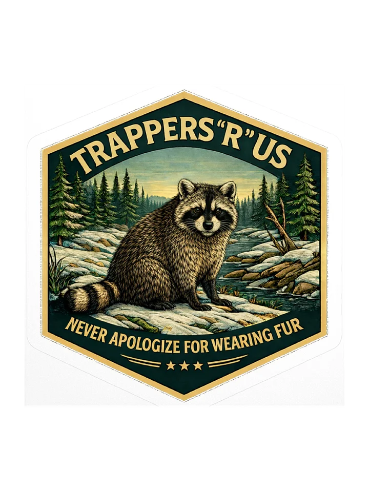 Sticker - Never Apologize - Raccoon product image (1)