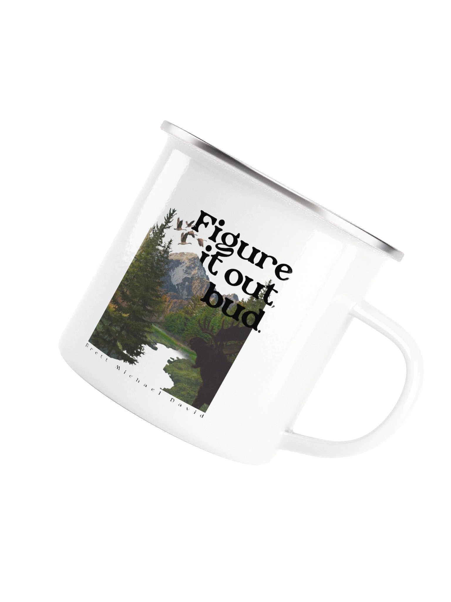 Figure It Out Enamel Camping Mug product image (4)