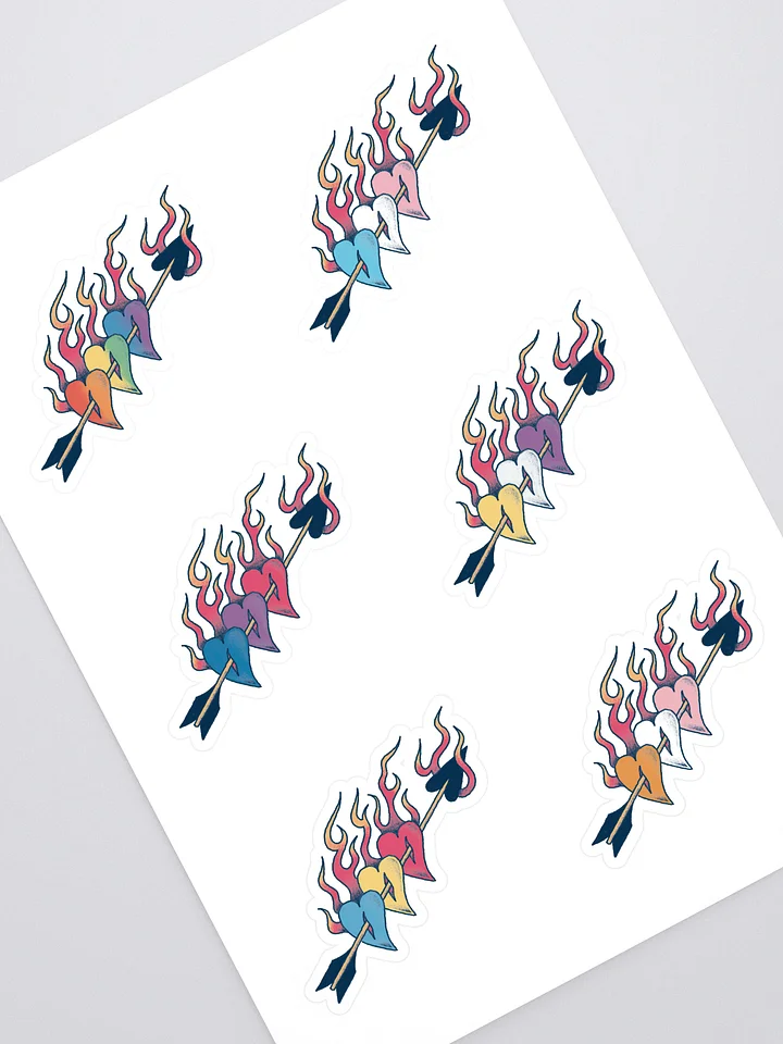 Pride Hearts - Pride Flags Sticker Sheet product image (1)