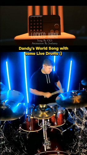 Dandy's World Song with Live Drums 🥁 🎃 @cg5beats 

#explorepage✨ #dandysworld #roblox #drums #cg5