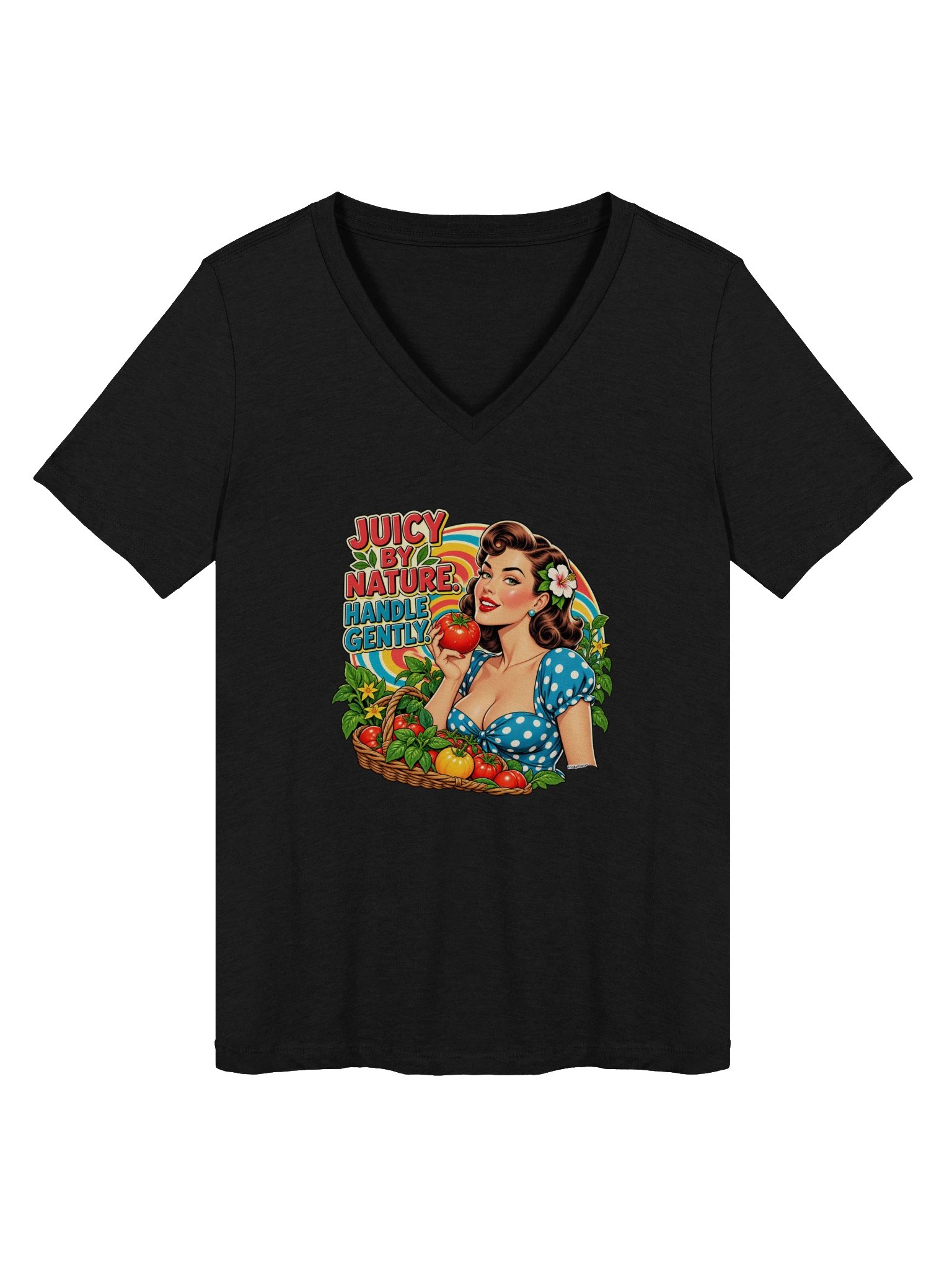 Juicy by Nature Pin-Up V-Neck Tee product image (5)