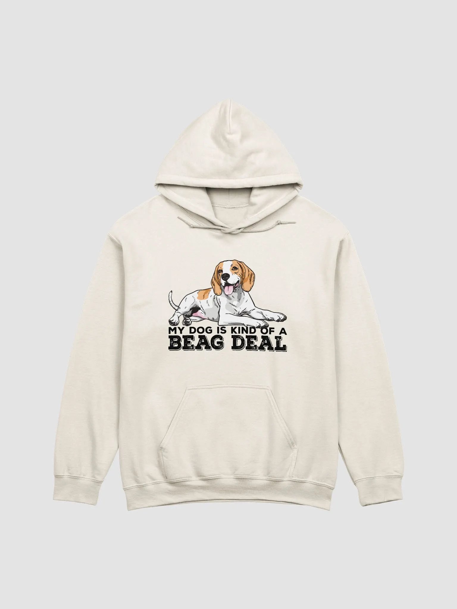 Beag Deal Hooded Sweatshirt of a Beagle | Funny Hoodie for Beagle Paw-rents product image (1)