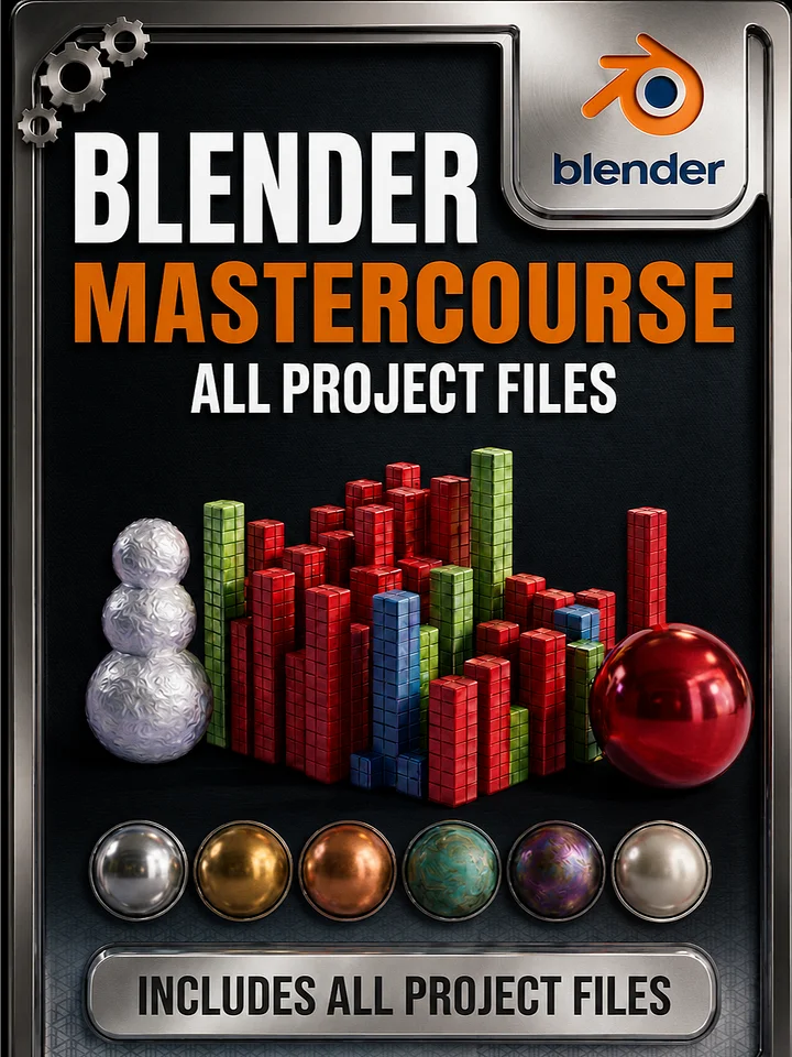 ALL Project Files: Blender Mastercourse product image (1)