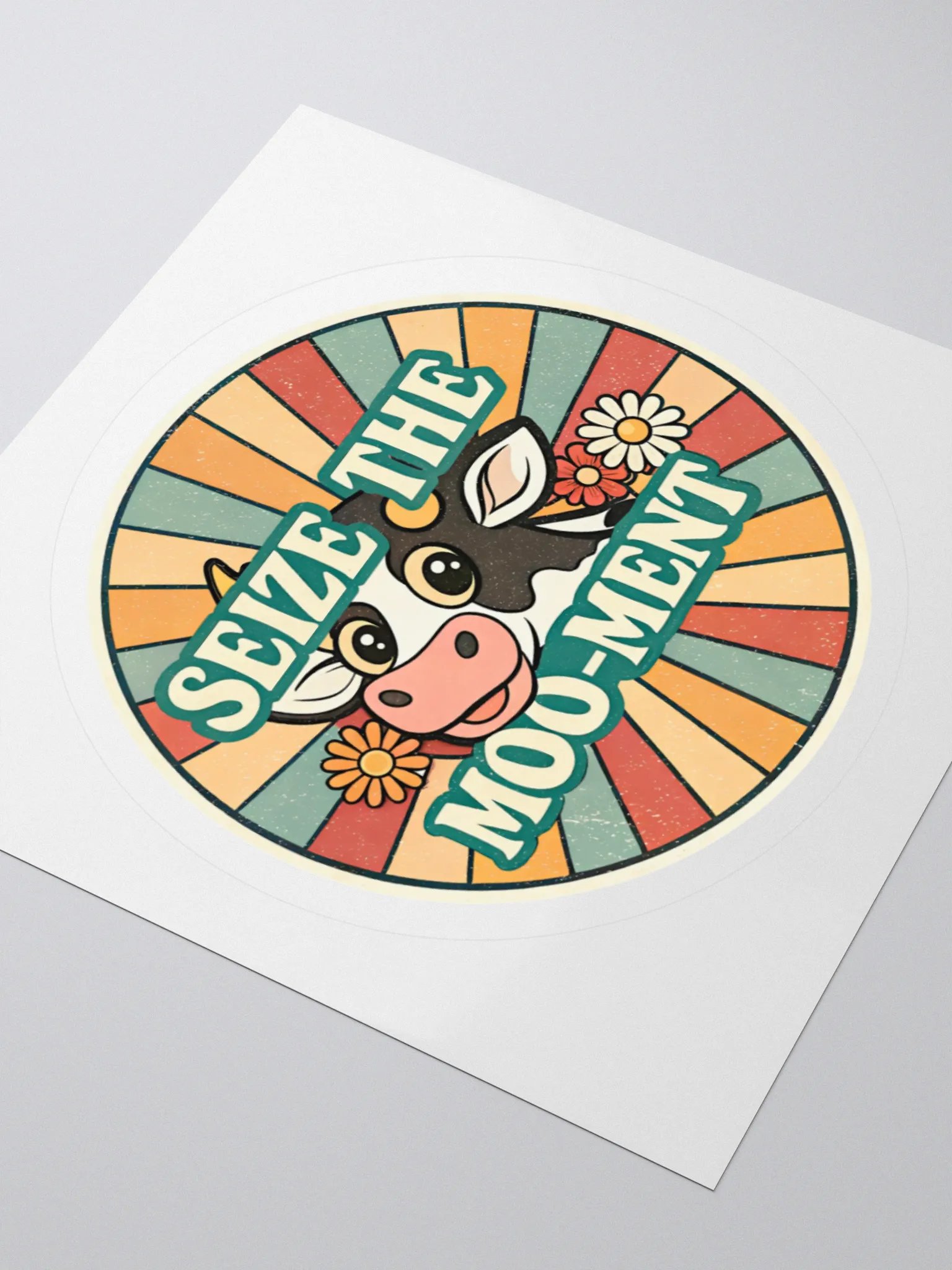 Seize the Moo-ment Cow Kiss Cut Stickers product image (7)