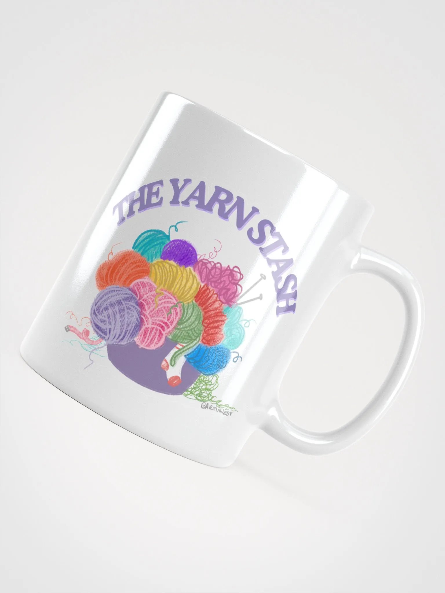 The Yarn Stash Glossy Mug product image (7)