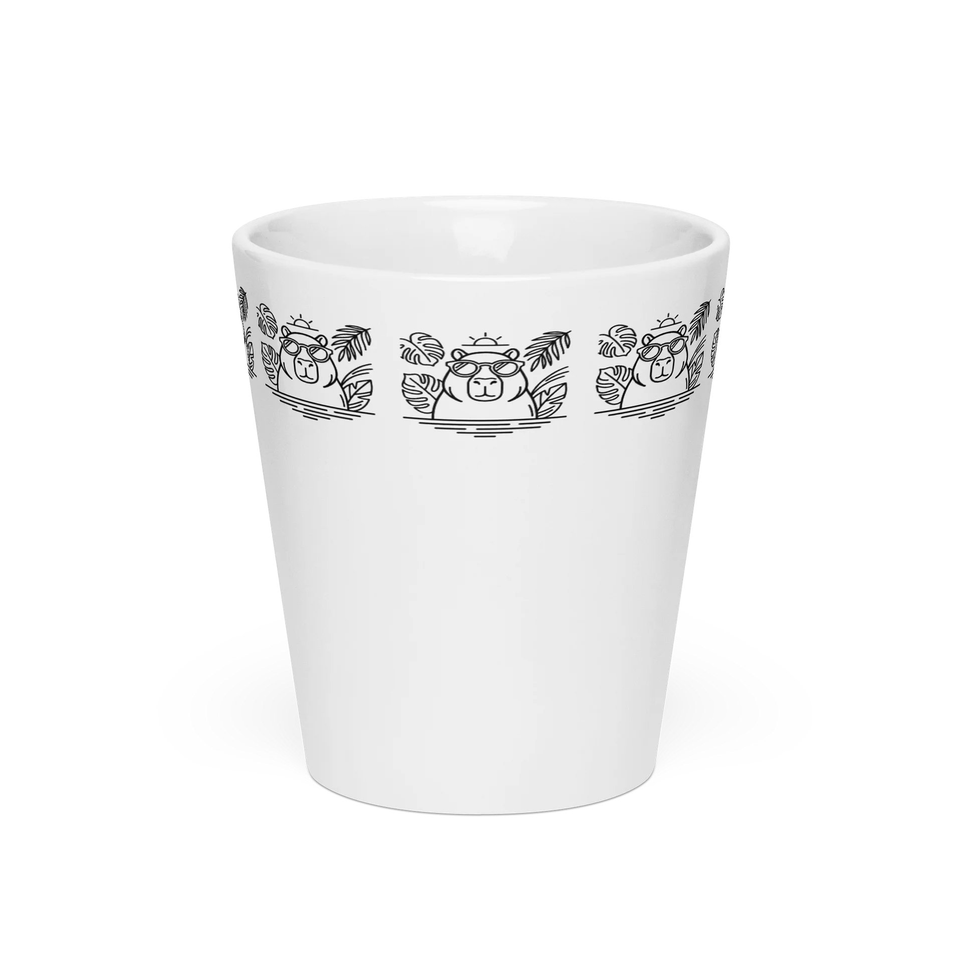 Timeless Minimalist Capybara Ceramic Mug, Brazil-Inspired 12 oz Quiet Tropics Edition product image (6)