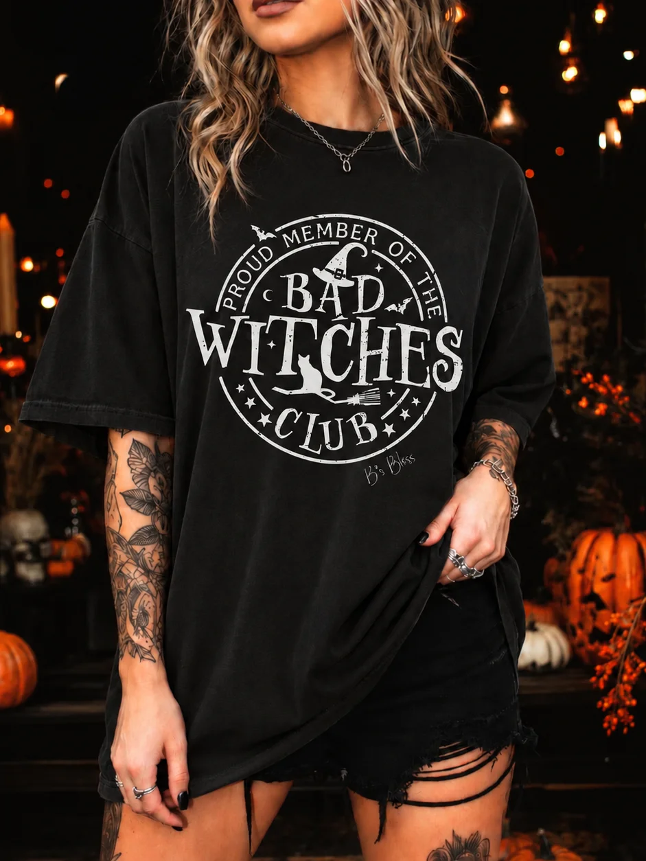 Bad Witches Club Comfort Colors Graphic T-Shirt product image (2)