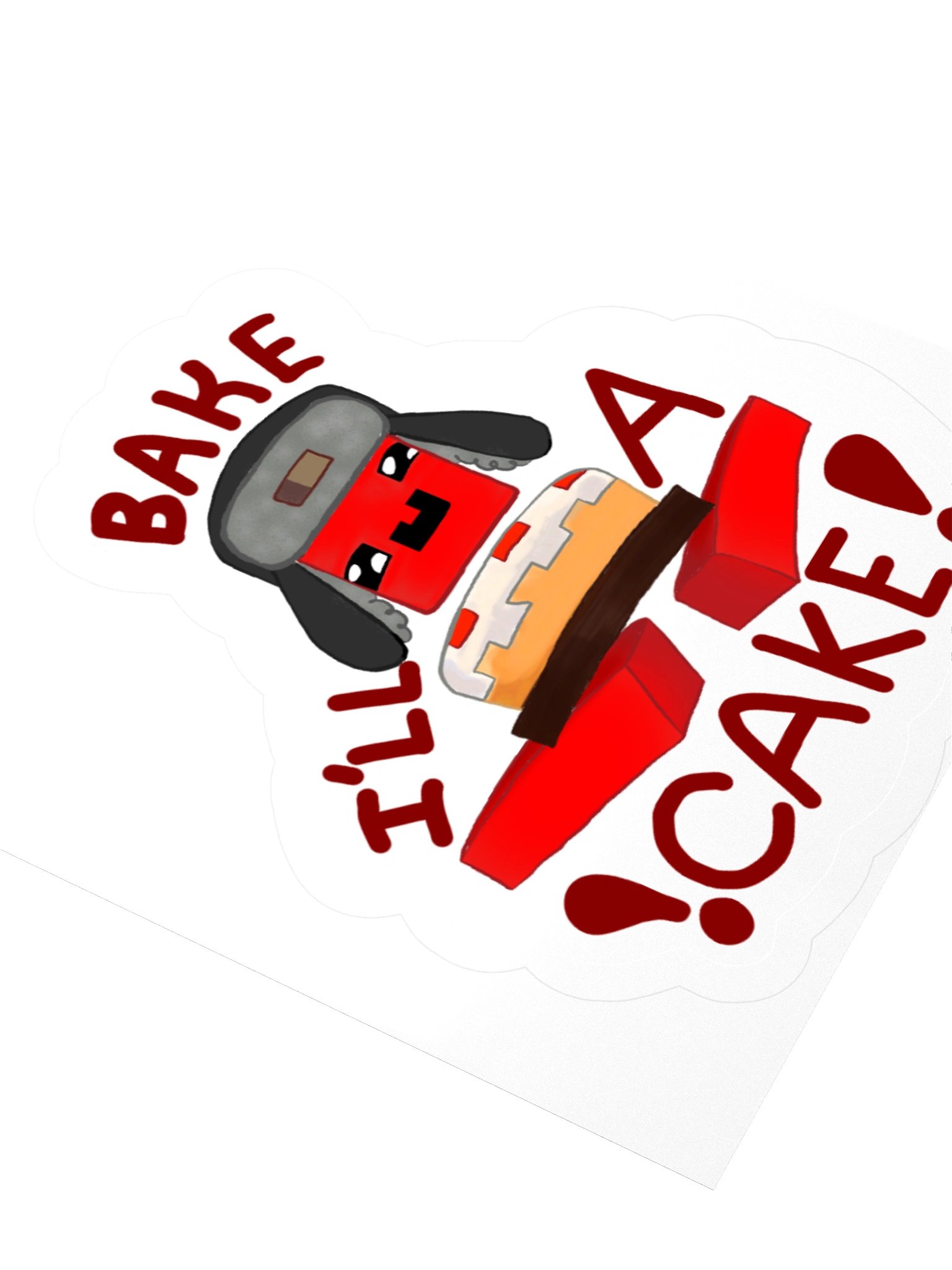 Bake A Cake Cartoon Sticker product image (3)