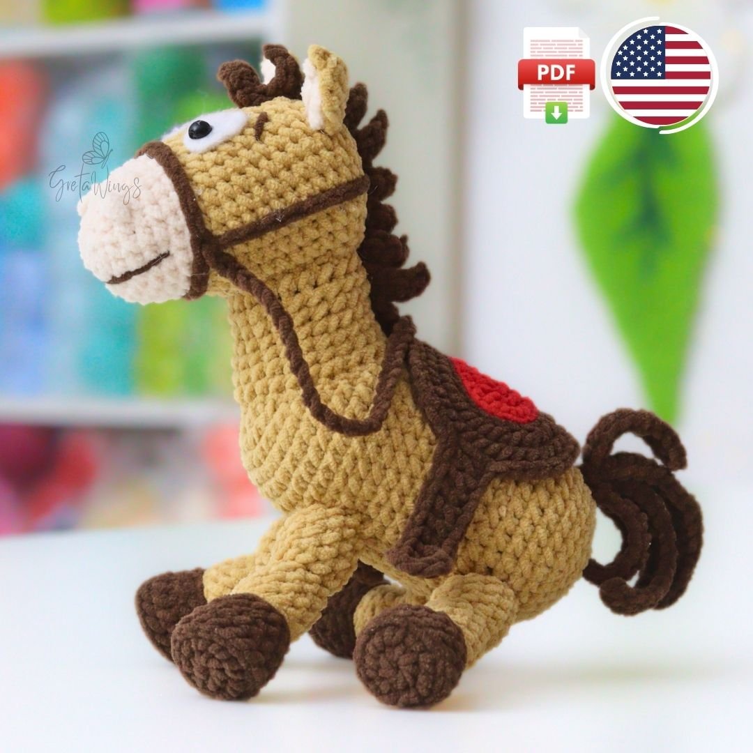 Bullseye Toy Story Amigurumi Crochet PDF Pattern - GretaWings product image (1)