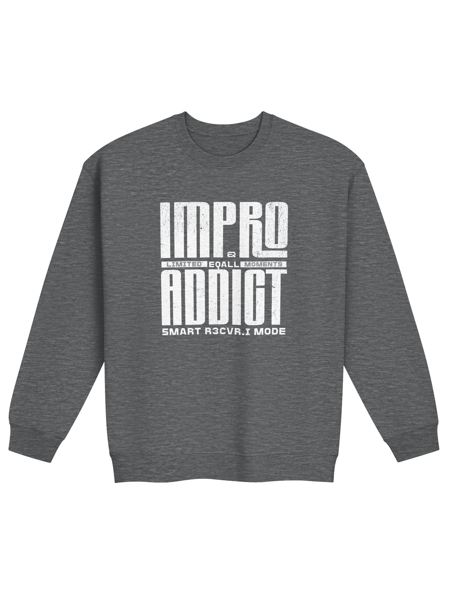 Limited IMPRO Addict Moments Crewneck Gildan Sweatshirt_R3CVR.i mode by EQALL® Essentials_White product image (1)