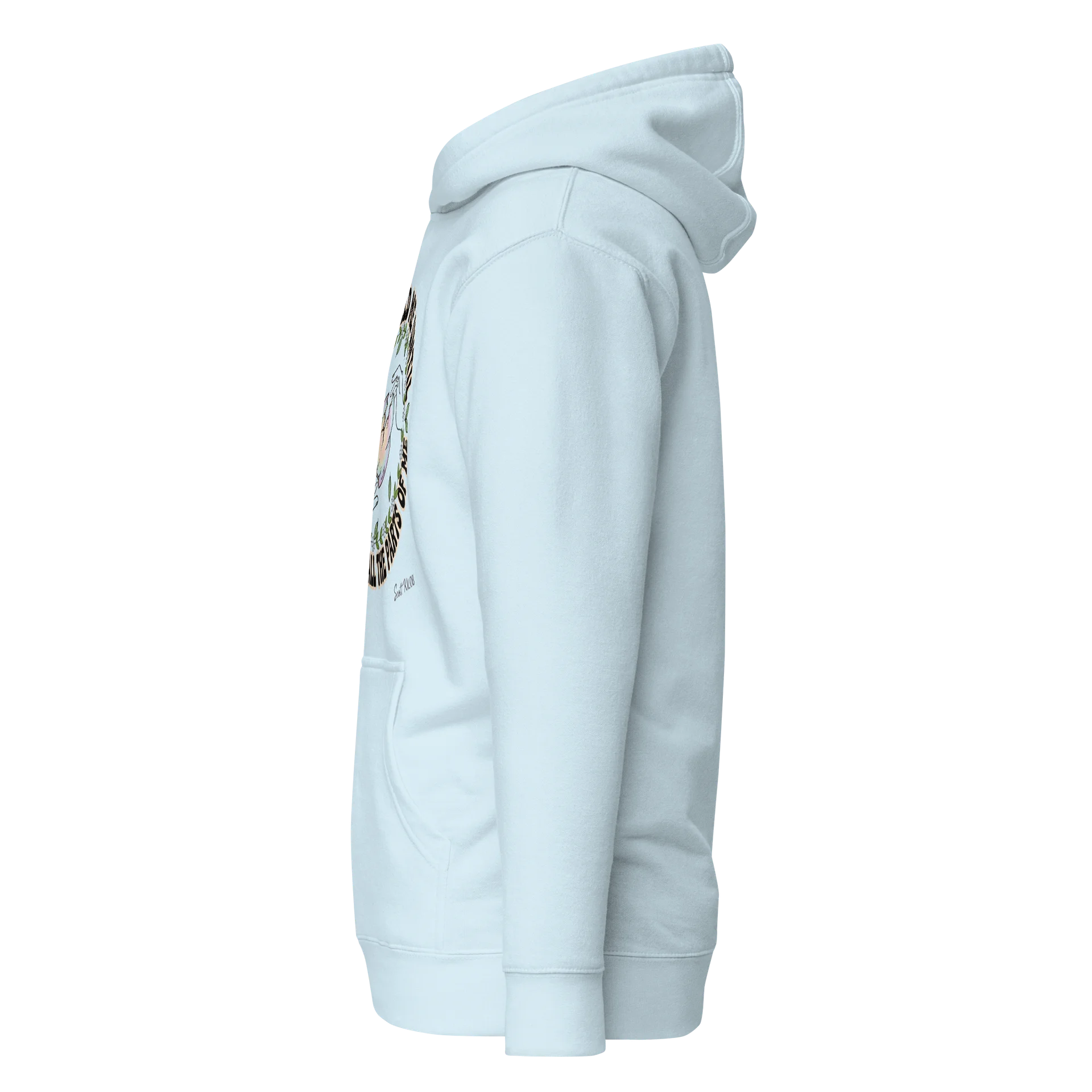 “Shame Held Me Until I Could Hold All The Parts of Me” Light Blue Unisex Hoodie product image (4)