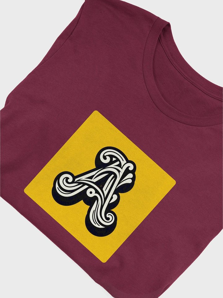 Ornate Letter A Decorative T-Shirt | AI Design initial A product image (1)