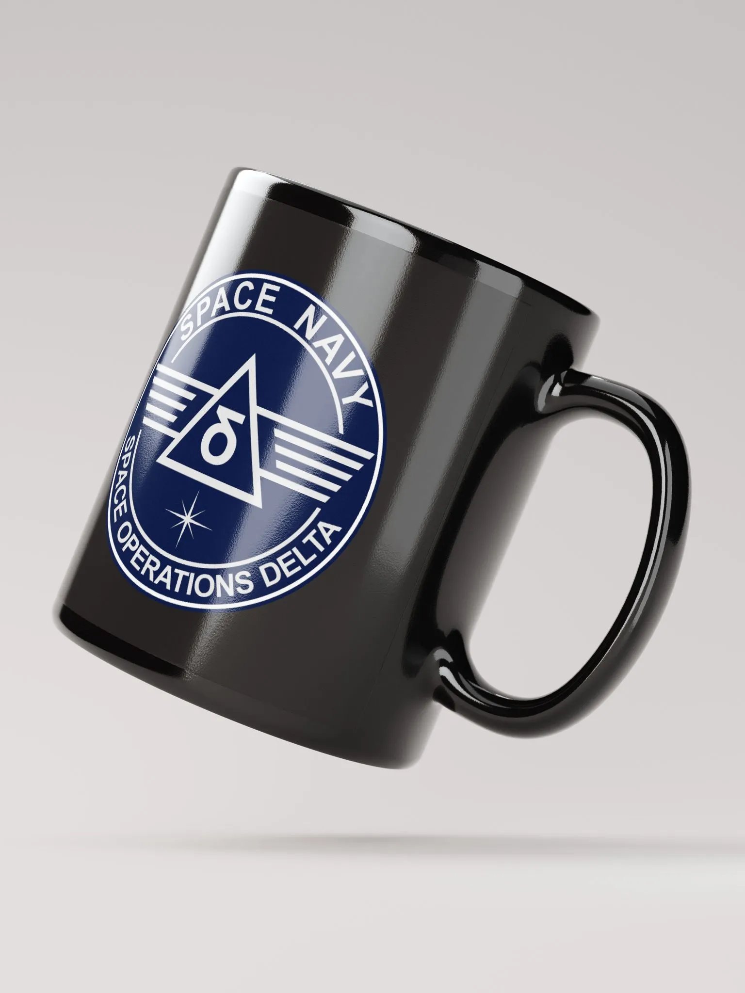 Space Navy Black Mug (11/15 oz) product image (3)