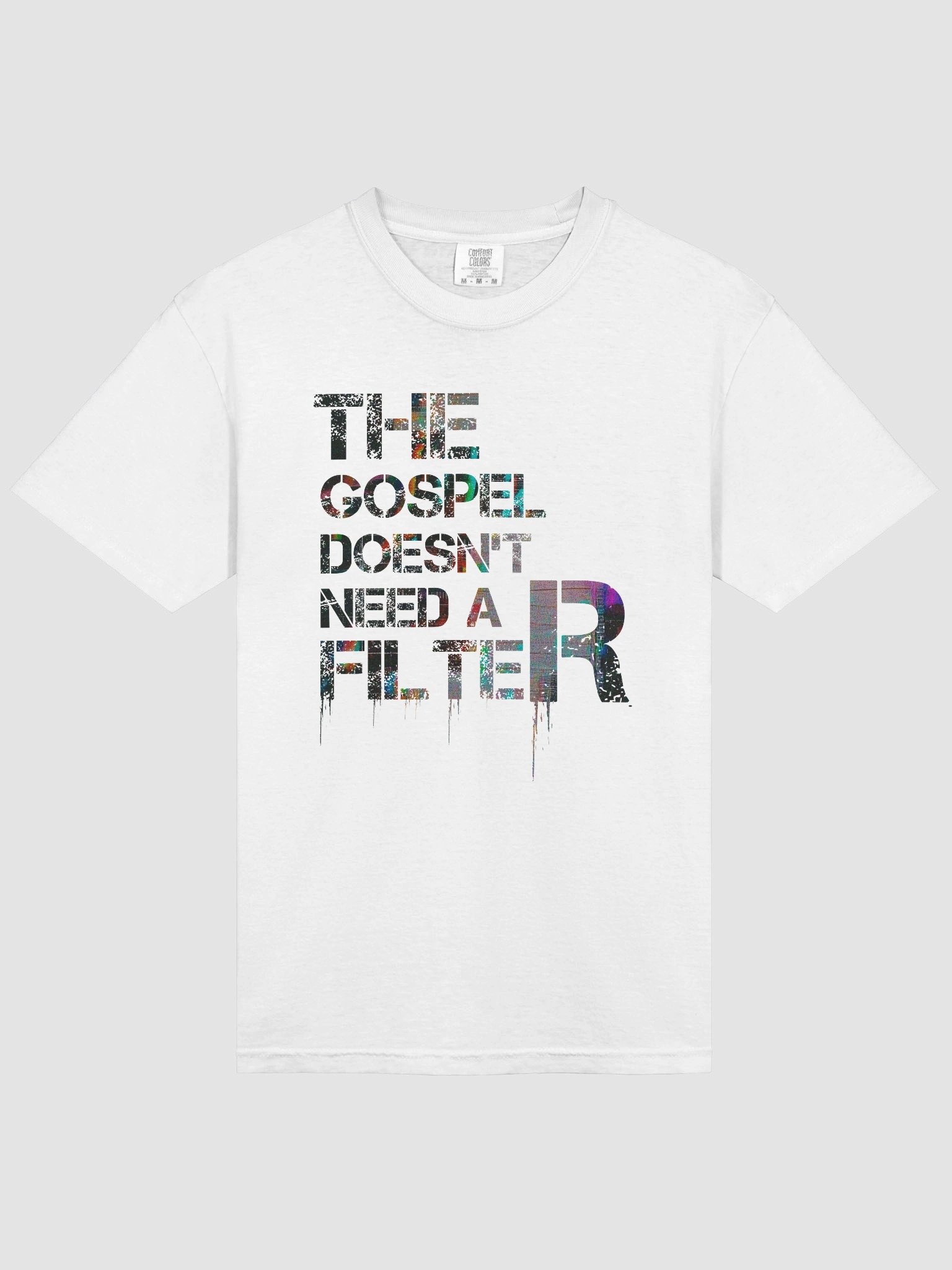 Glitch No Filter Gospel Tee – Raw Truth. No Edits. product image (36)