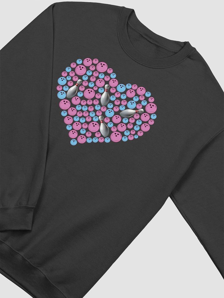 Pure Heart Bowling Pink And Blue Strike Love Crewneck Sweatshirt product image (13)