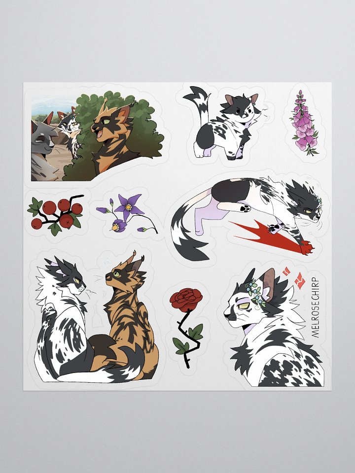 Melrosechirp | EVIL MEDICINE CAT Kiss Cut Stickers product image (1)