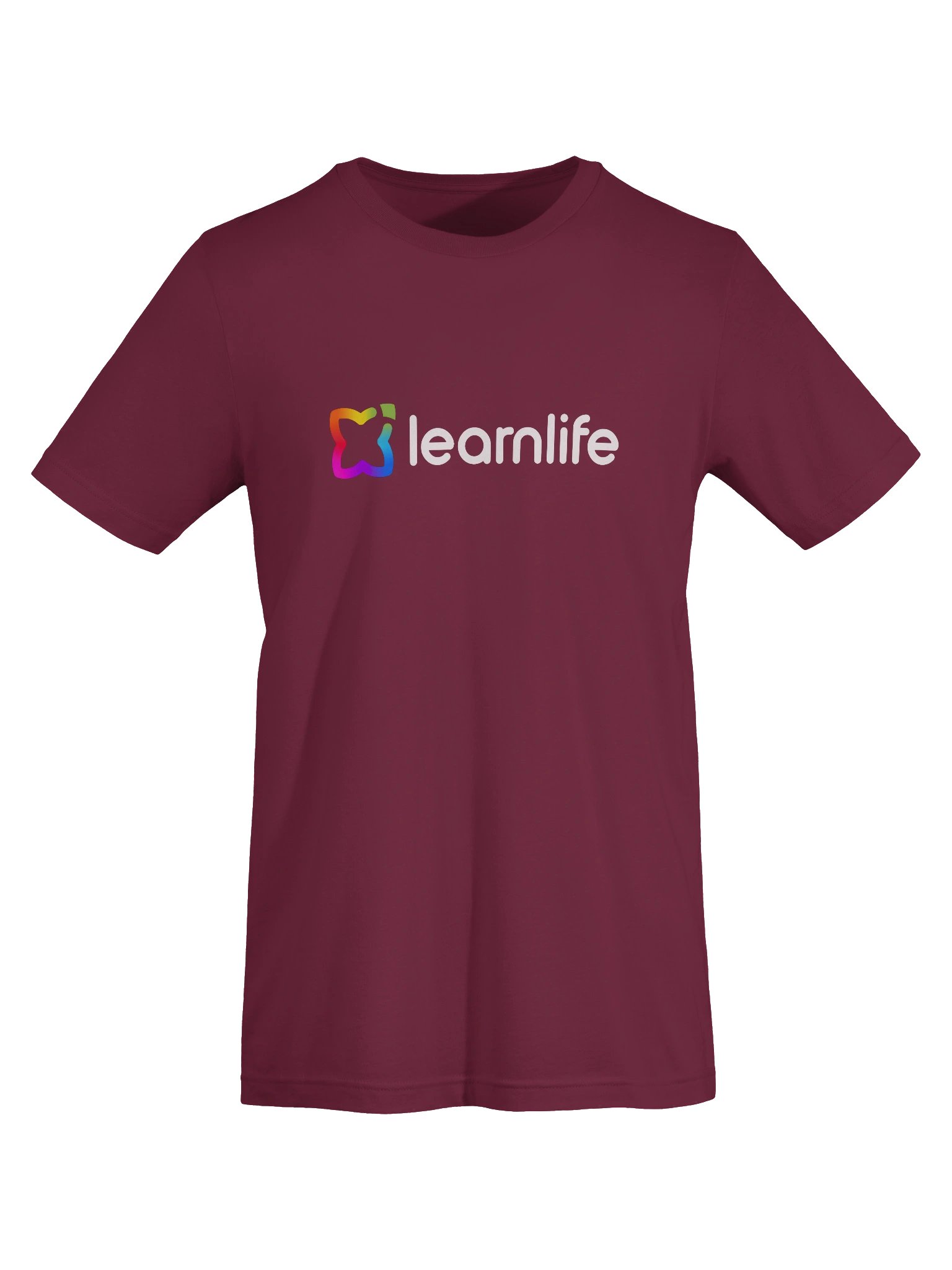 Adult/Teen Tee - Cotton - Horizontal Logo - Rainbow & White product image (43)