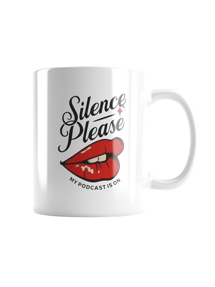 Silence Please Red Lips Mug product image (6)