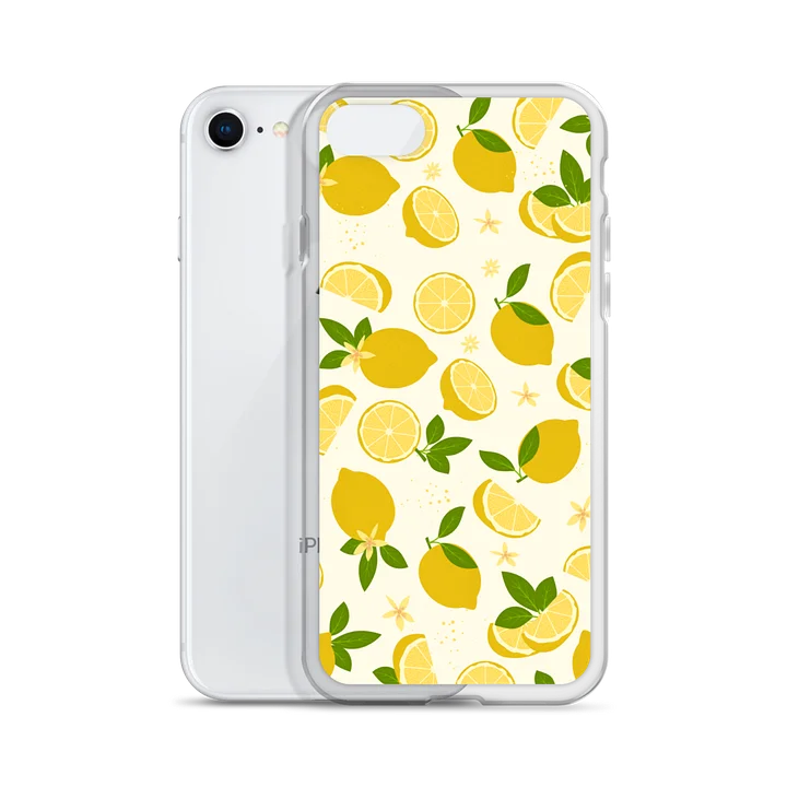 Lemon Tile Clear Case for iPhone product image (55)