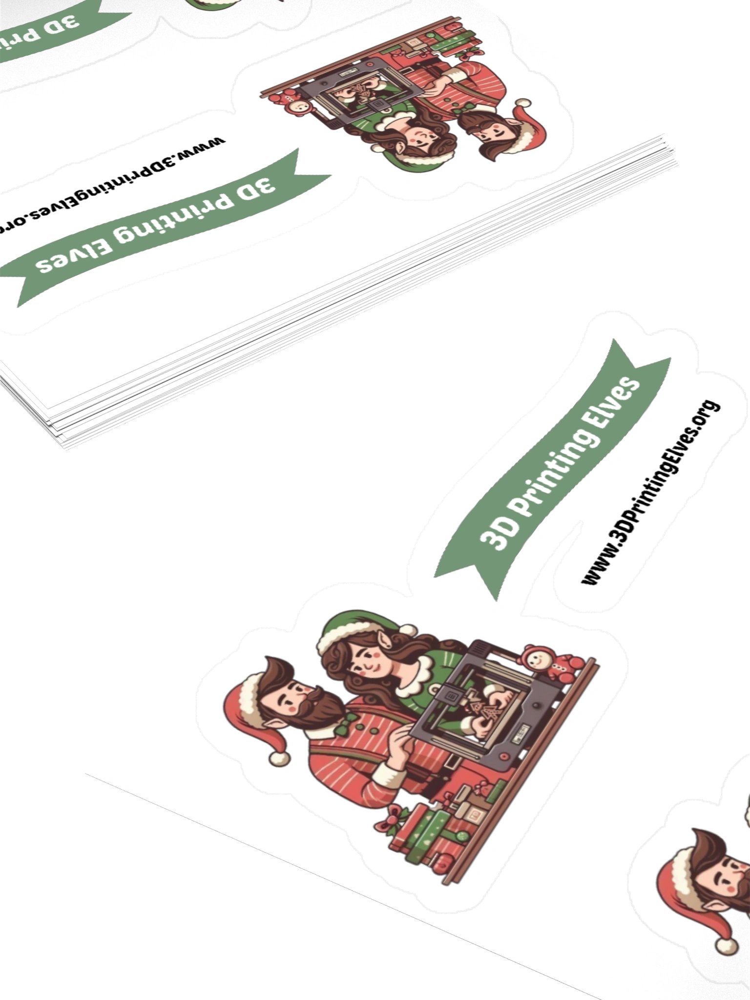 3D Printing Elves Sticker product image (4)