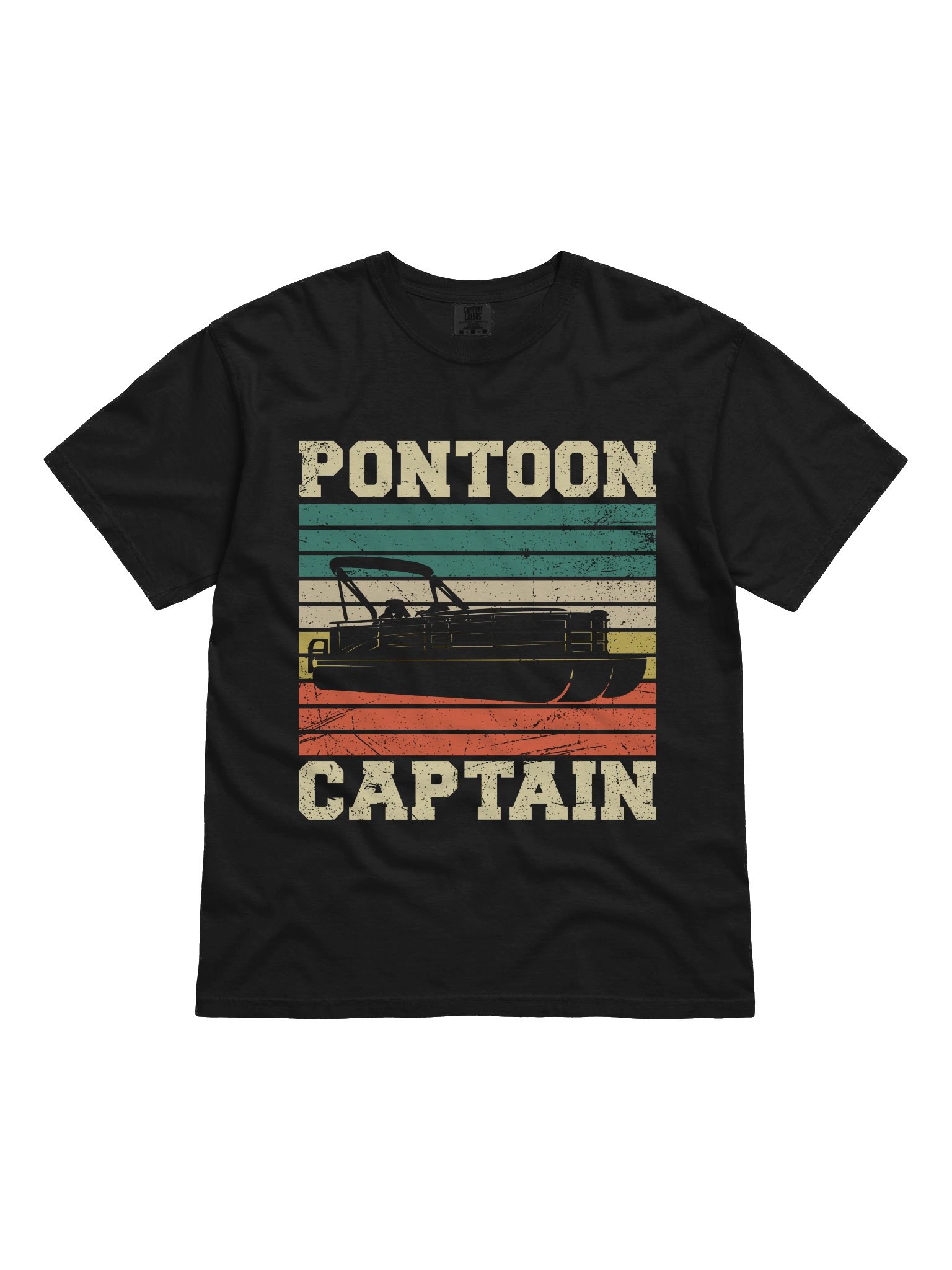 Pontoon Captain T-Shirt | Retro Pontoon Boat Tee product image (1)