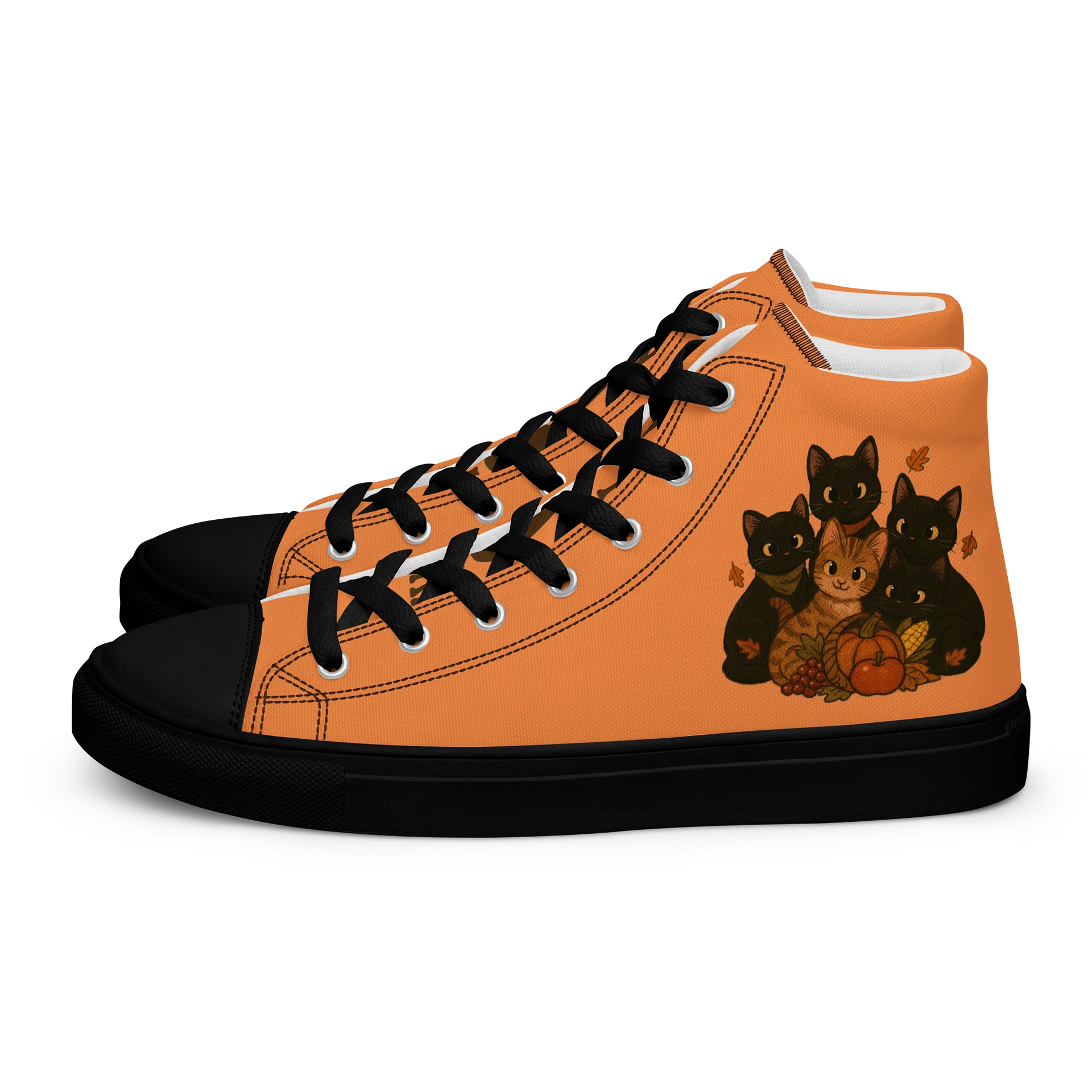 cat brigade fall High Top Canvas Shoes product image (1)