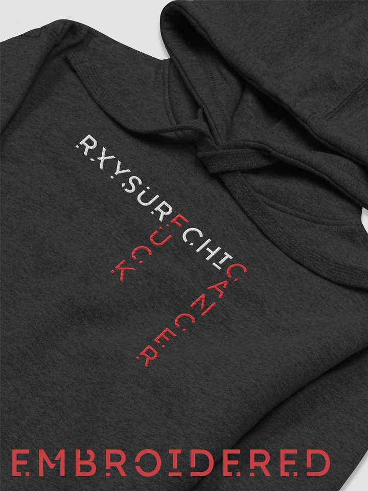 [charity] STITCHED - FUCK CANCER - Hoodie product image (1)
