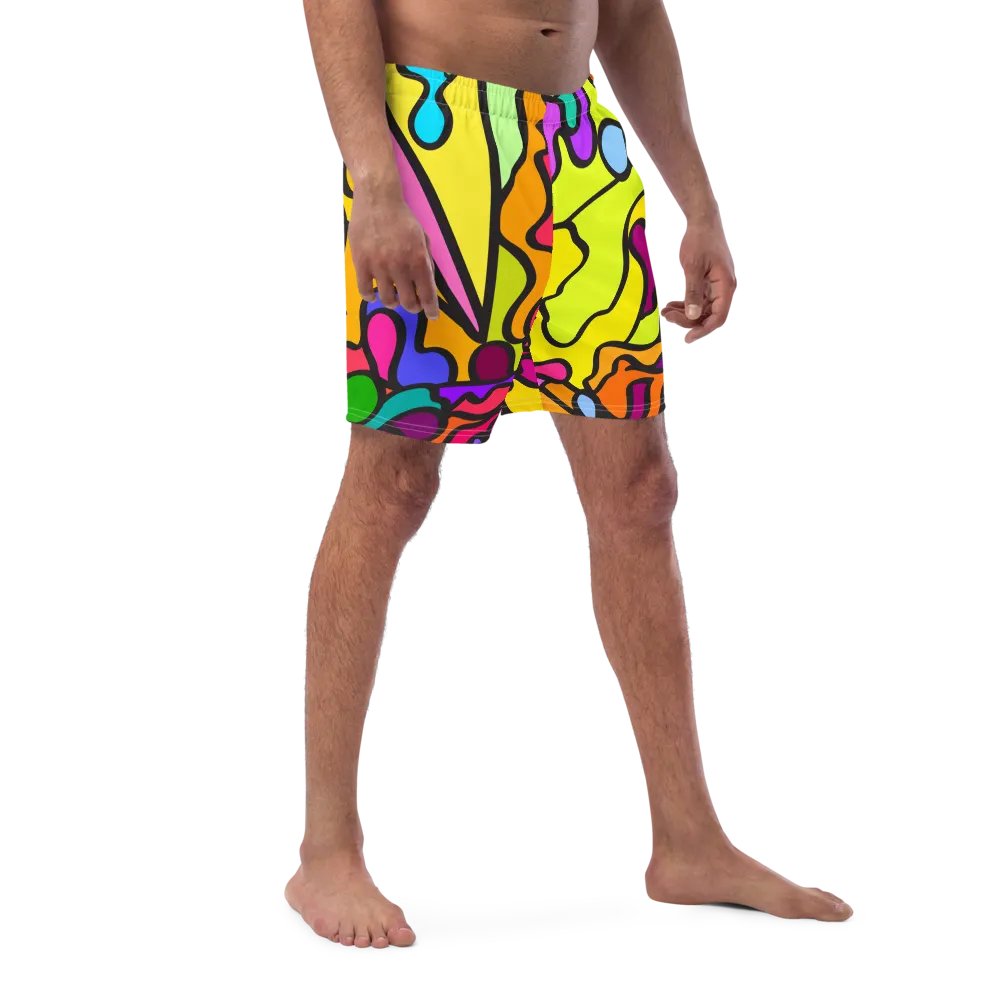 Vibrant Swirls All-Over Swim Trunks - Wave at Sunset product image (3)