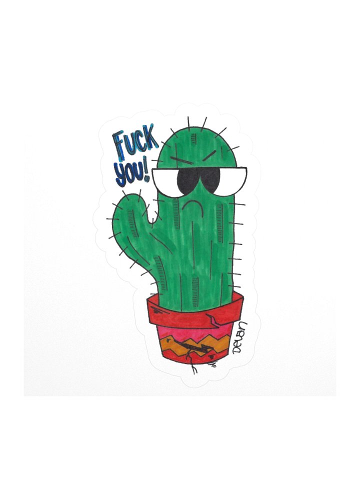 Rude Cactus Sticker product image (1)