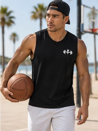His House Performance V-Neck Muscle Tank - Black by His House