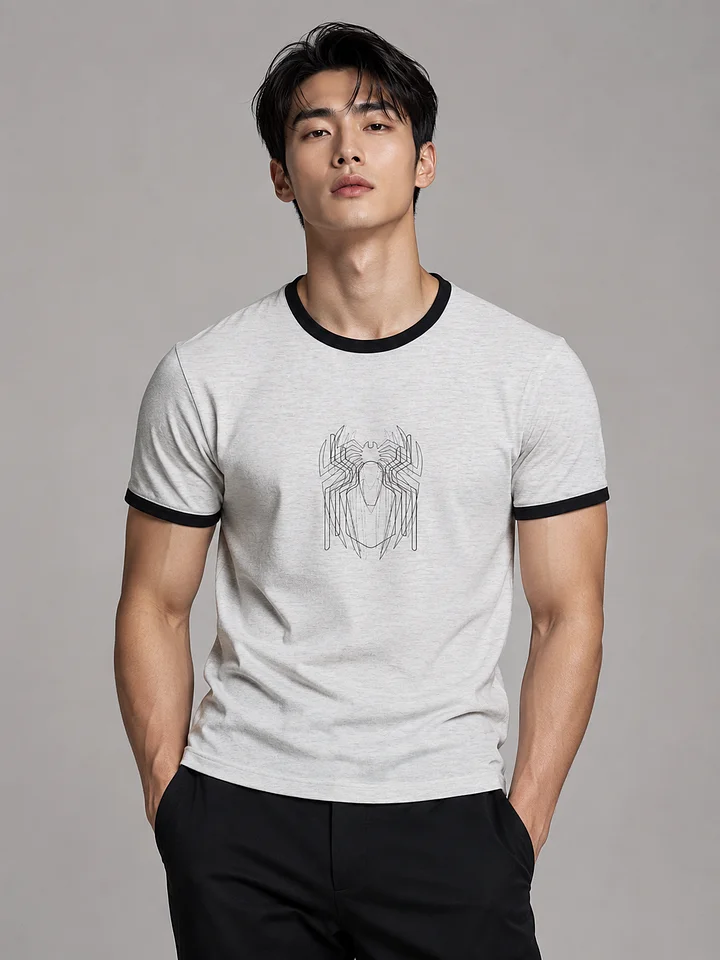 Symmetric Crest Unisex Ringer Tee product image (1)