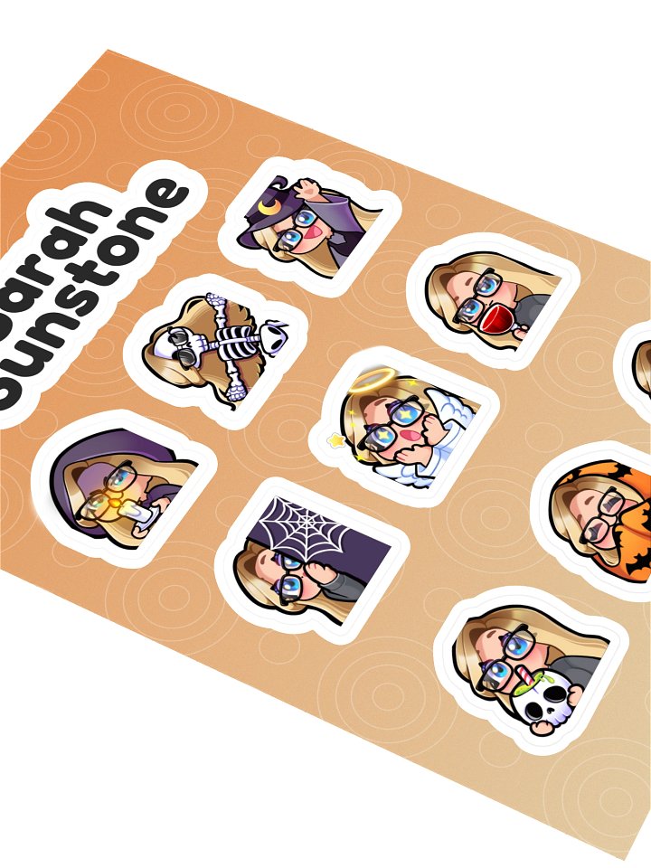 Spooky Emote Sticker Sheet (B) product image (2)
