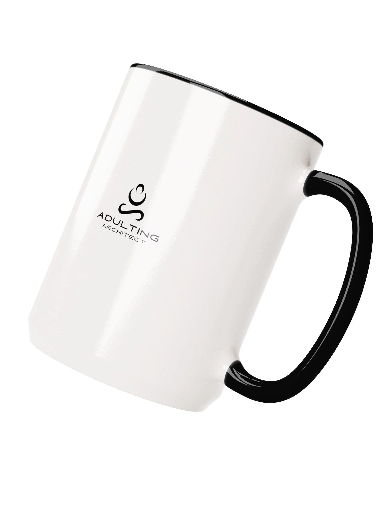 “Notification Anxiety. Daily.” — 15 oz Ceramic Mug with Color Inside product image (2)