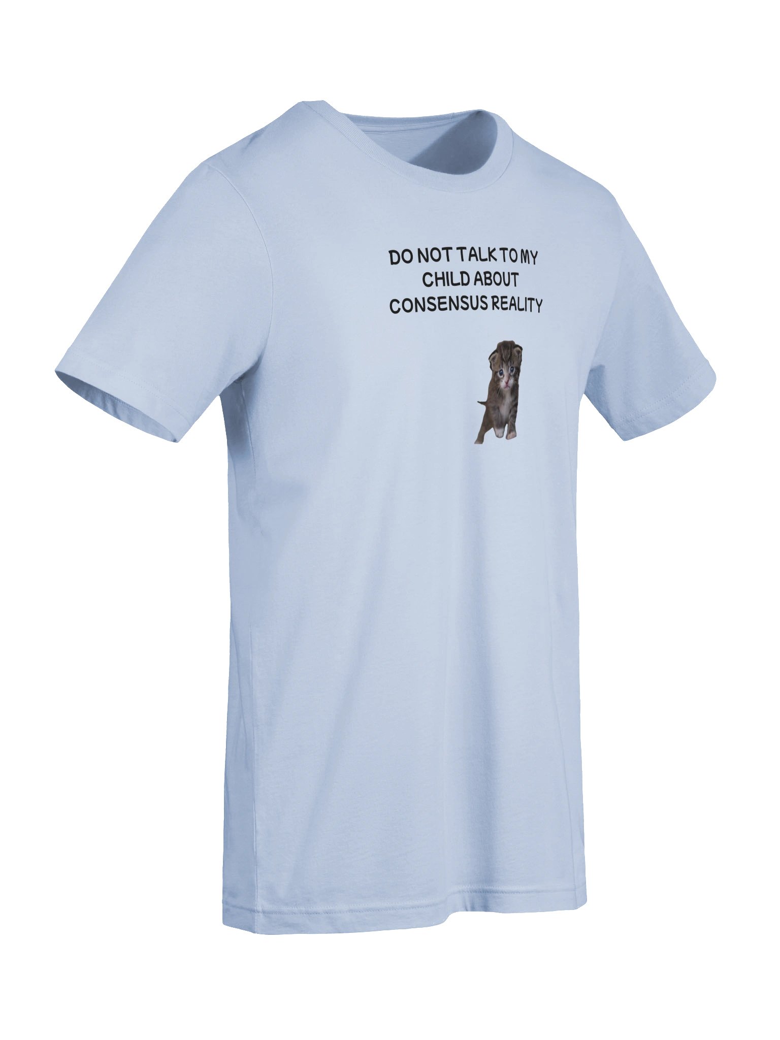 Don't talk to my child about consensus reality supersoft t-shirt product image (7)