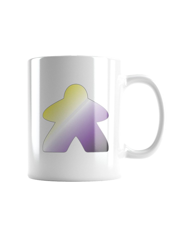 Non-binary Pride Gradient Meeple Mug product image (1)