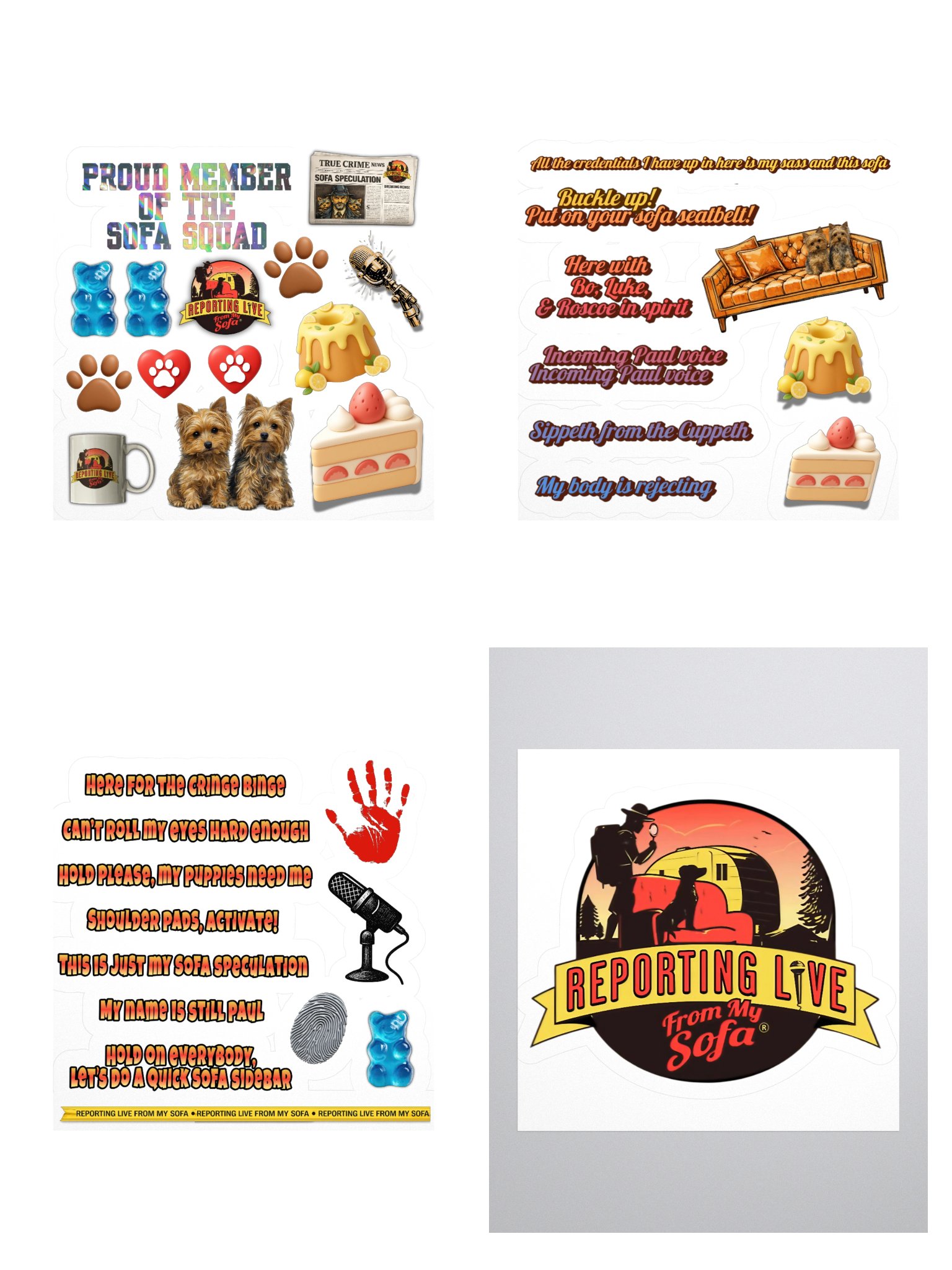 Sofa Squad Sticker Bundle Pack product image (2)
