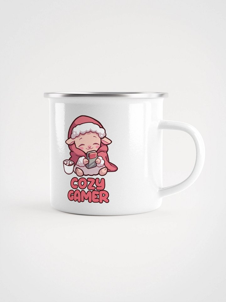Cozy Gamer Enamel Mug product image (1)