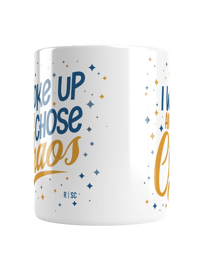 Woke Up and Chose Chaos White Mug product image (5)