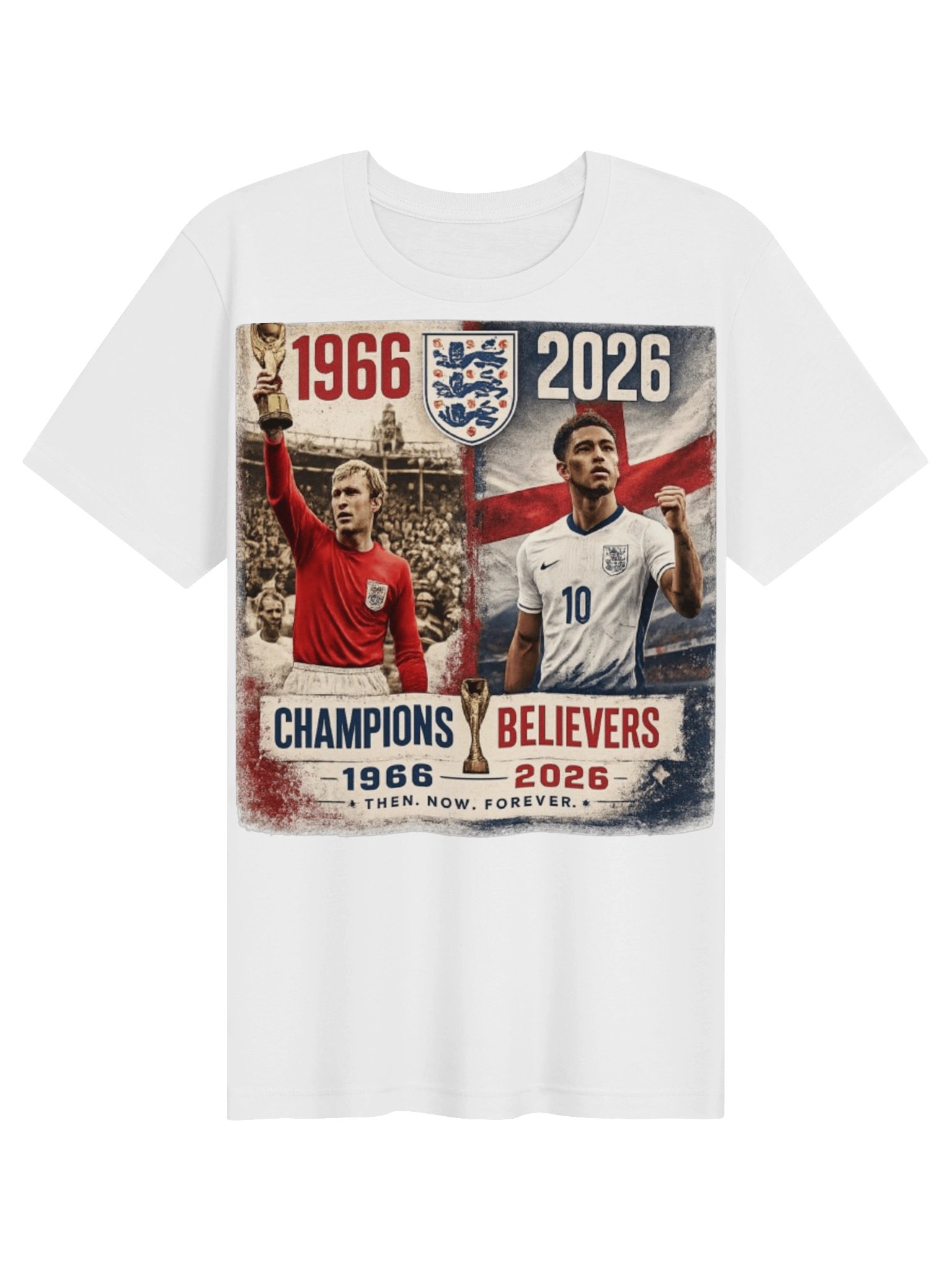 England Soccer Graphic Tee | 1966–2026 Then Now Forever Unisex Shirt product image (9)