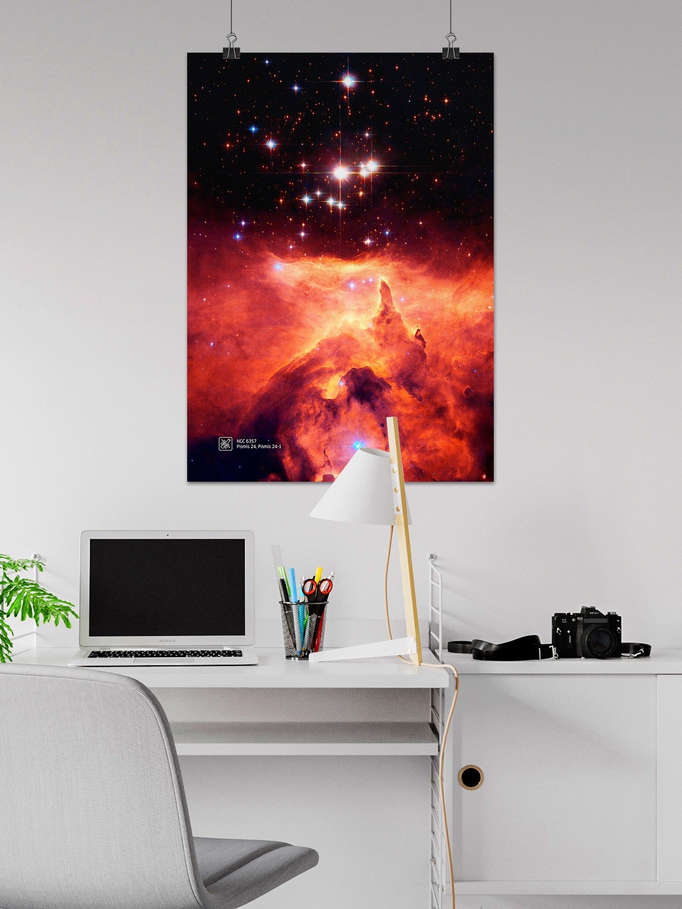 Pismis 24, emission nebula NGC 6357, NASA Hubble Space Telescope — Hi-Res Space poster, science poster, space photo product image (2)
