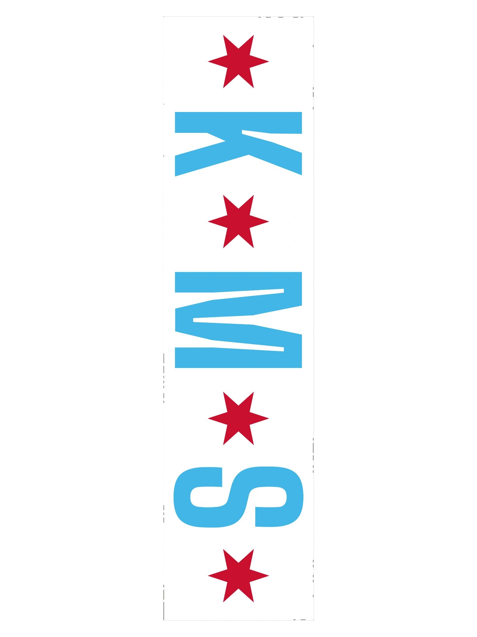 KMS Chicago Star Bumper Sticker product image (3)