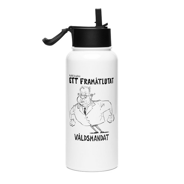 Framåtlutat våldsmandat - Vattenflaska (signed by @Kluddniklas!) product image (1)