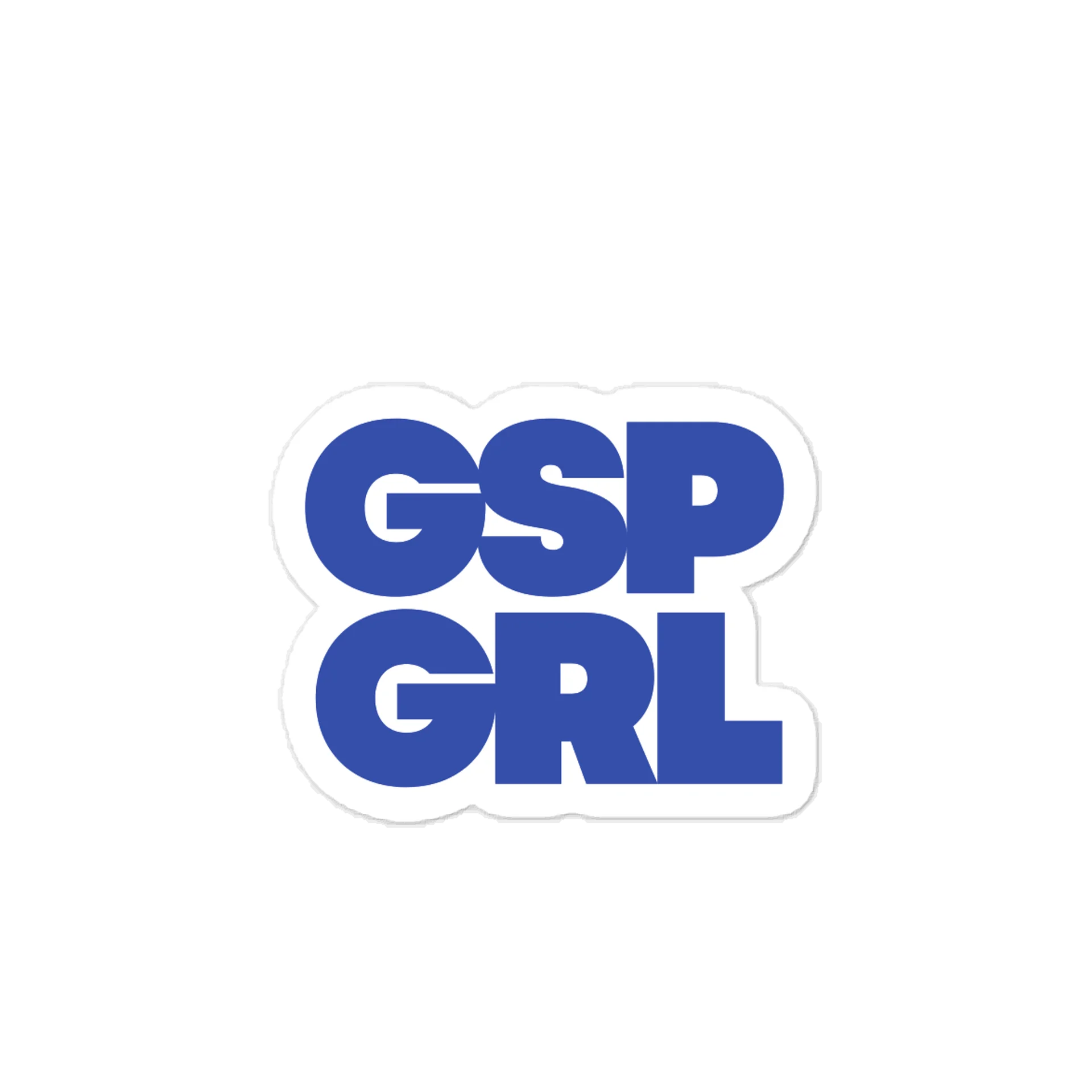 GSP GRL Blue Block Letter Decal product image (1)