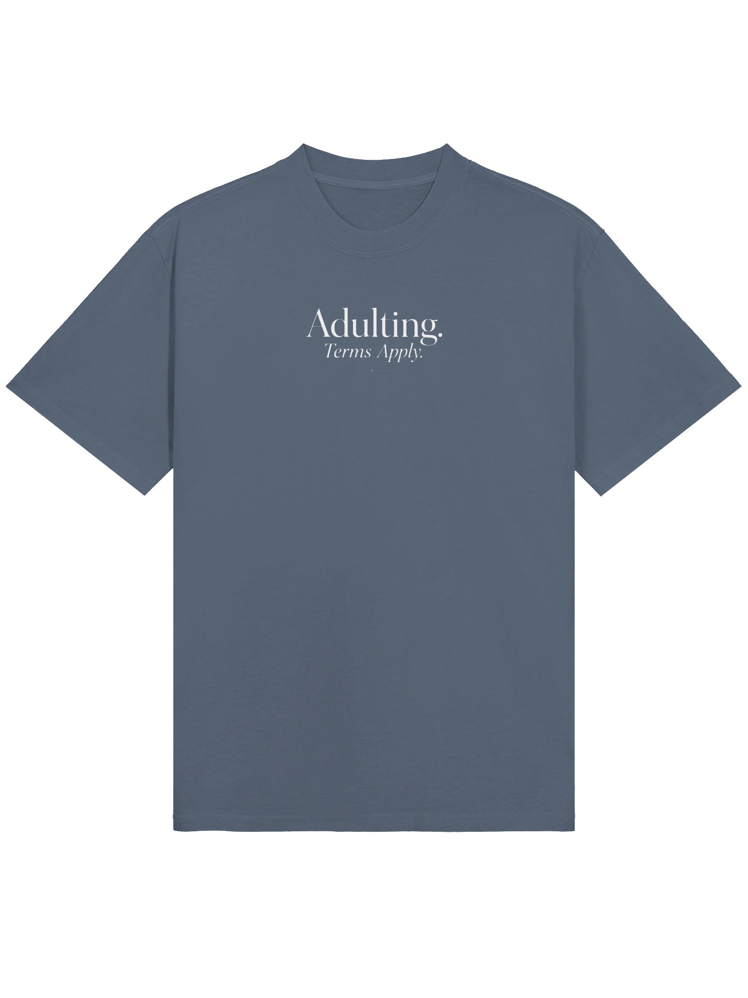 "Adulting. Terms Apply." — Oversized Faded Tee product image (4)